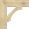 Ekena Millwork Imperial Block Rough Sawn Bracket, Douglas Fir, 6"W x 26"D x 26"H BKT06X26X26IMP05RDF - alternate 4